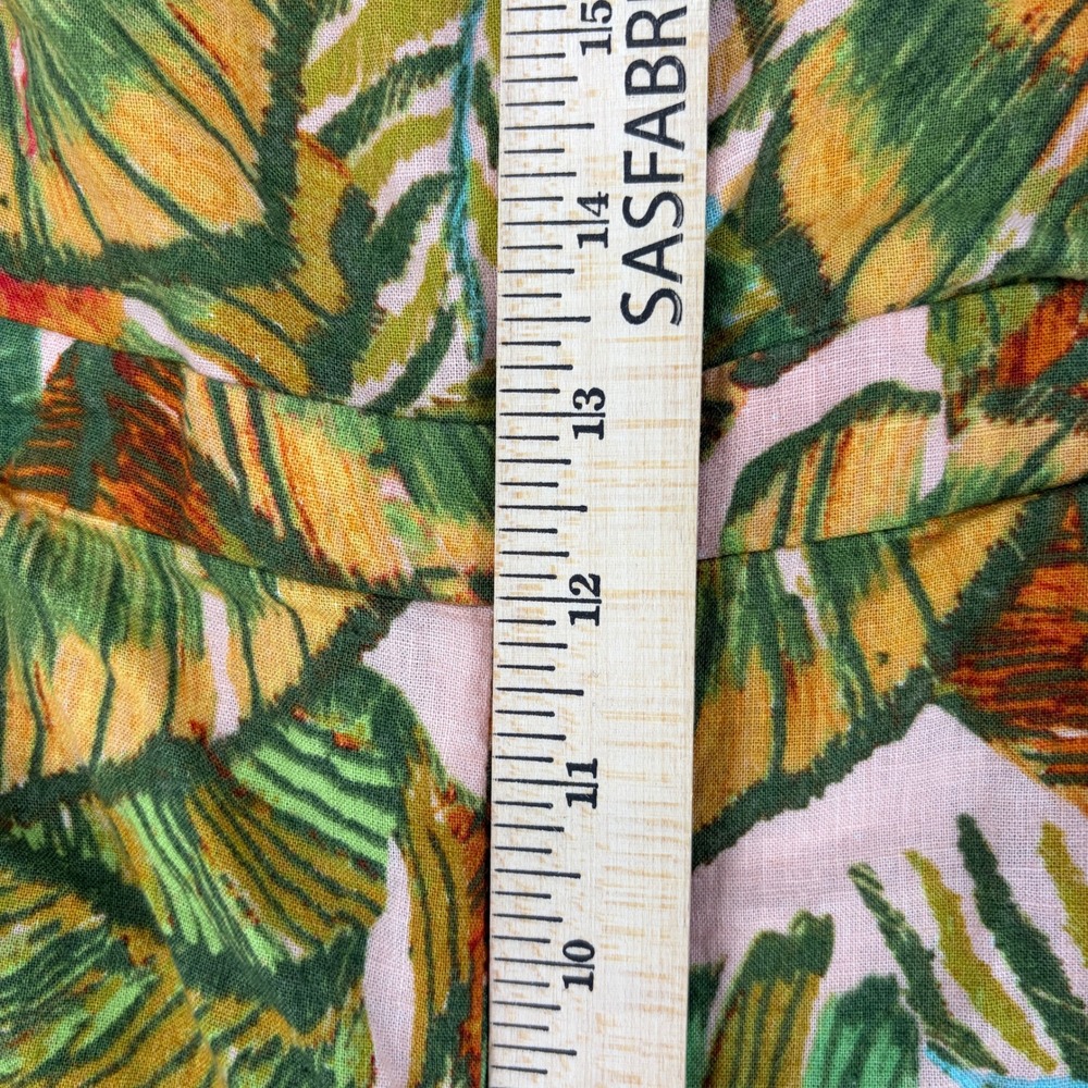 Tropical Floral Halter Wide Leg Jumpsuit Tropical Resort Boho Summer Vacation - Picture 9 of 10